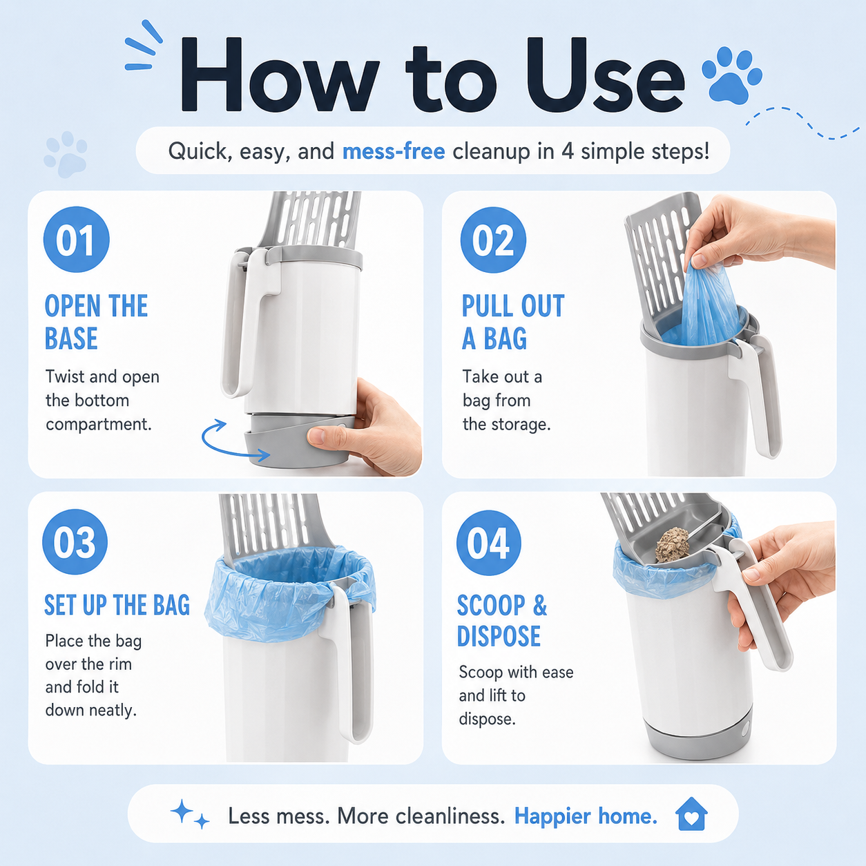 Litter Cleanup Scoop